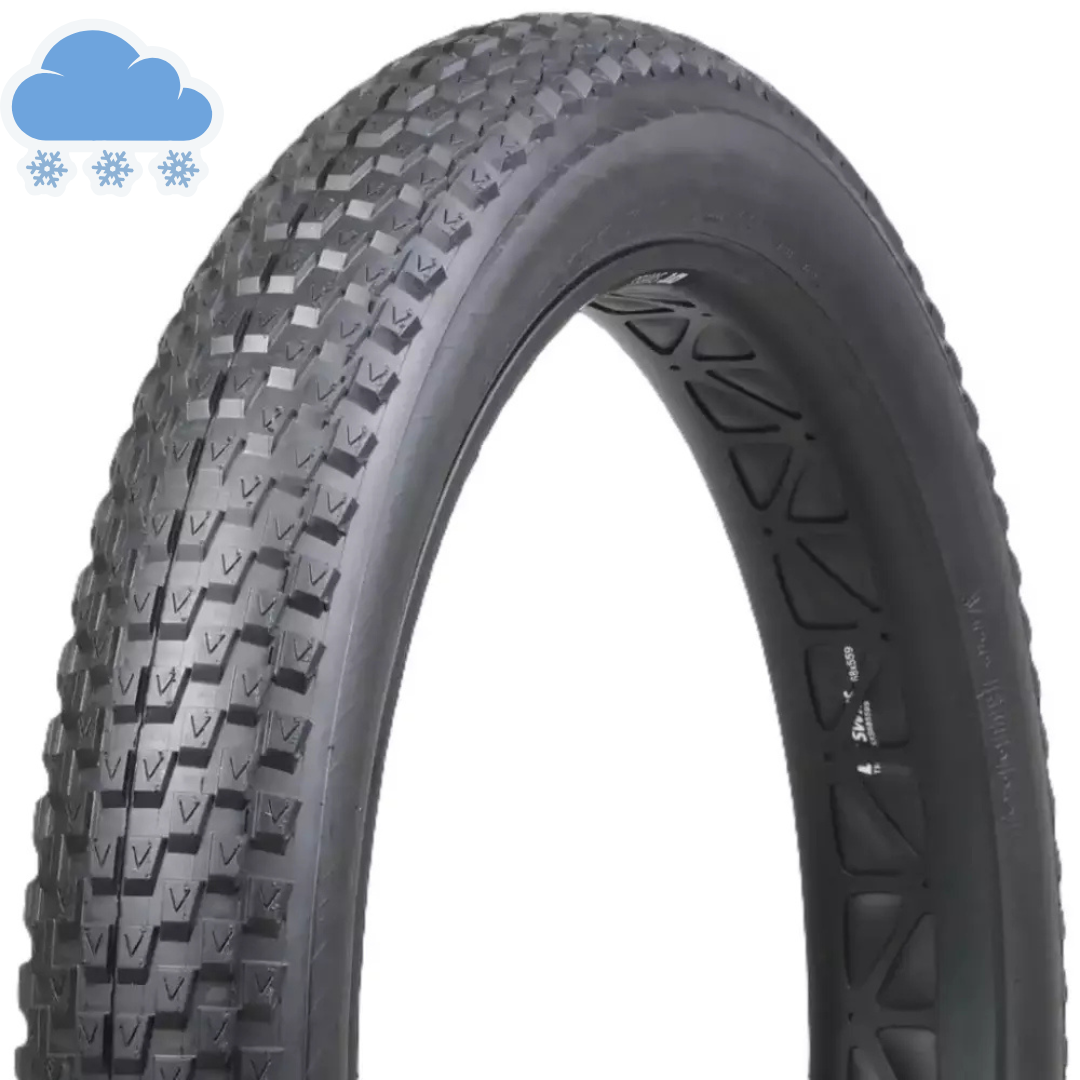 Kerékpár gumiabroncs Vee Rubber, 26x4.00 KATANA DELUX, VRB-332 SBK 36TPI, WIRE BEAD, SNOW Gumiabroncs, FAT BIKE - Thaiföldön gyártva